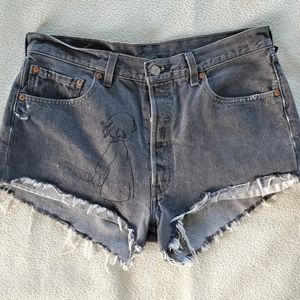 Upcycled Vintage Levi Button Fly Shorts